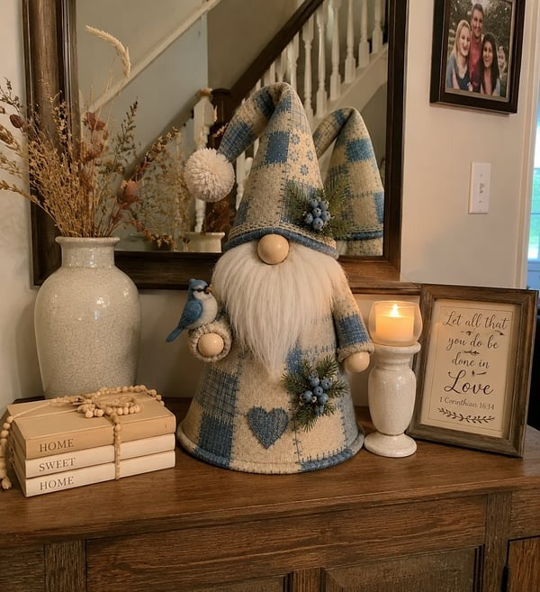 š¦ Patchwork Bird Gnome Light Collection