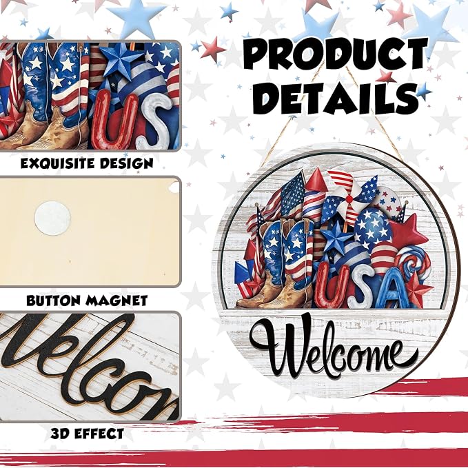 12 Pcs&16 Pcs Interchangeable Welcome Sign for Front Door