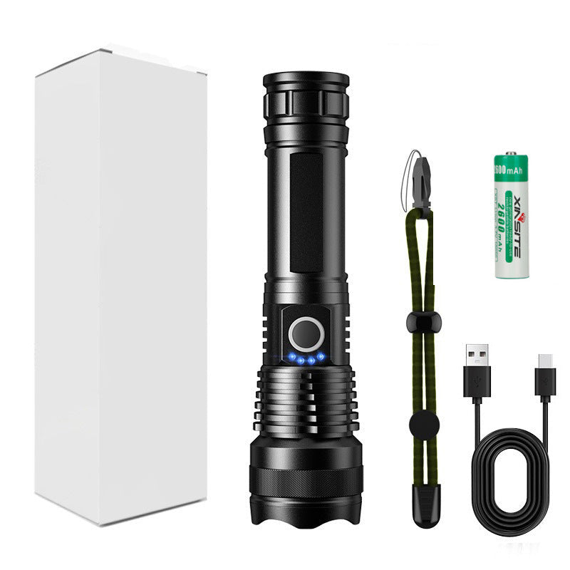 XHP70 5000 Lumens Flashlight 5 Modes with Battery Rechargeable