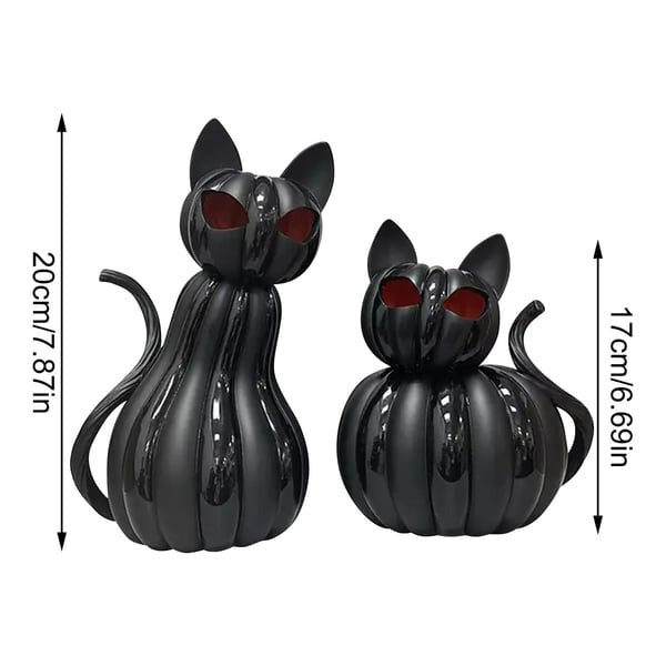 š Halloween Glow-in-the-Dark Cat: 2-Piece Atmosphere Set