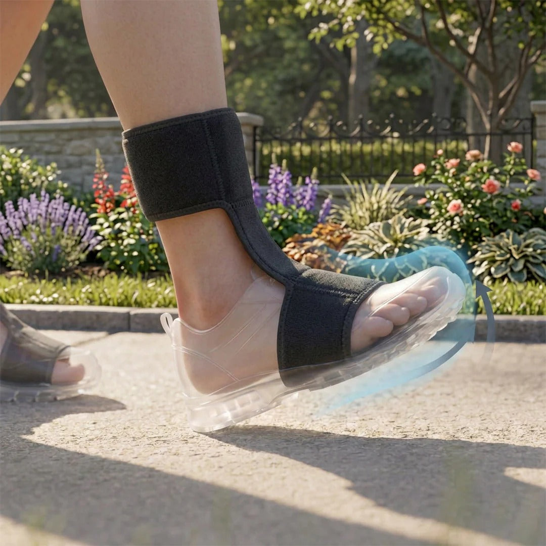 Elderly Foot Drop Walking Aid Brace, Ankle Foot Lift Support for Safe Daily Walking