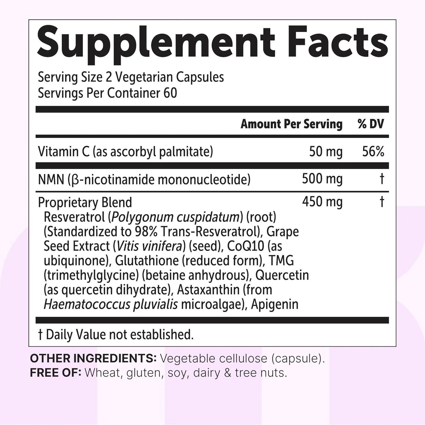 Micro Ingredients NMN Complex 1000mg Per Serving Capsules