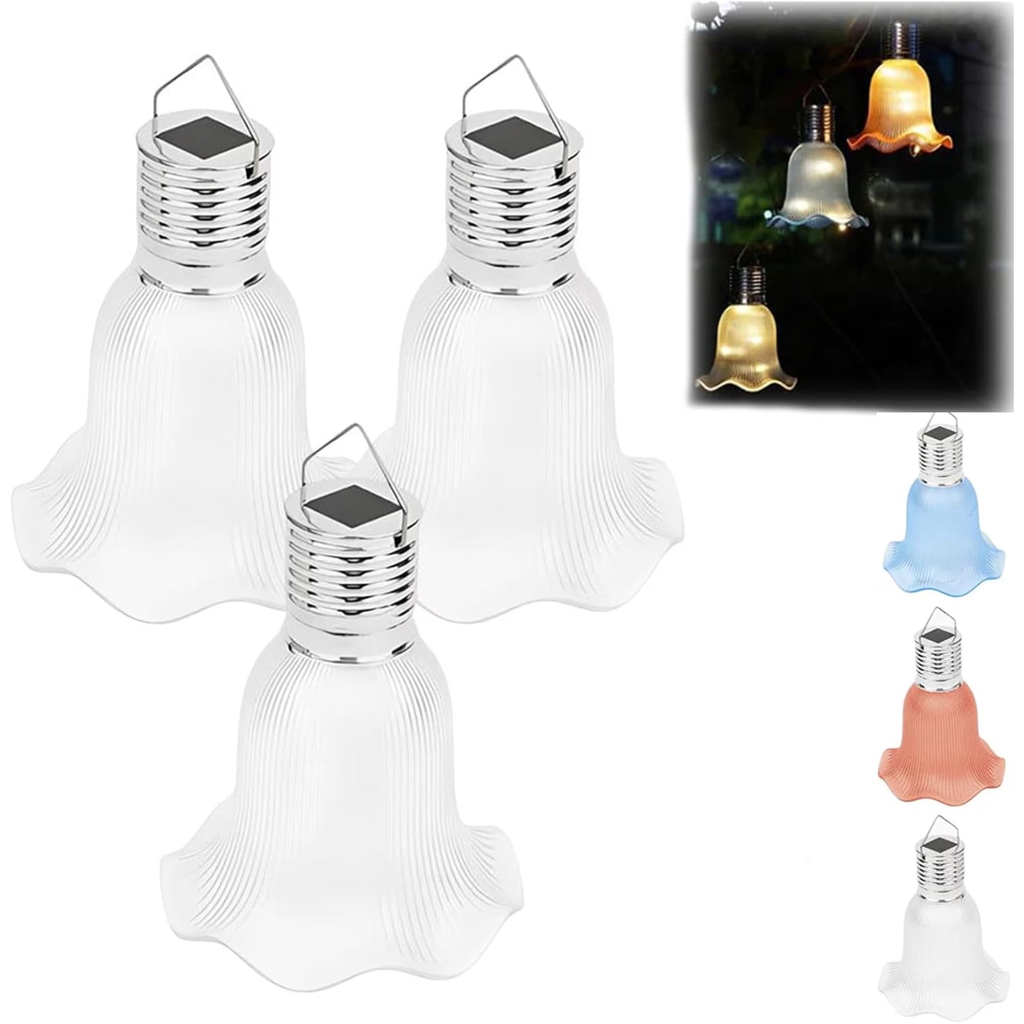 Solar Tulip Outdoor String Lights