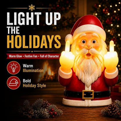 dht™⭐Middle Finger Santa Wall Lights