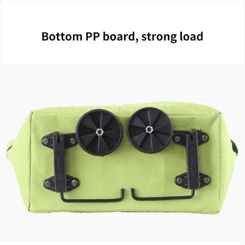 🛒2-in-1 Foldable Shopping Cart