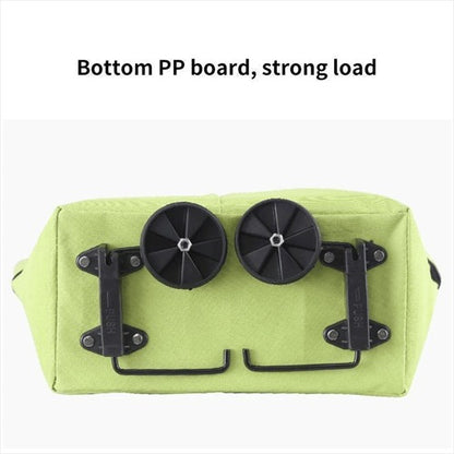 🛒2-in-1 Foldable Shopping Cart