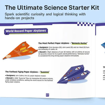 dht™⭐DIY Paper Airplane Book for Kids🎁16 Foldable Plane Designs