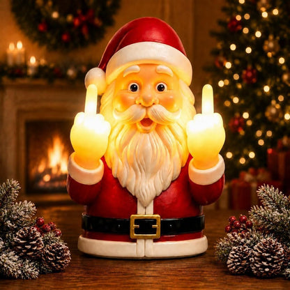 dht™⭐Middle Finger Santa Wall Lights