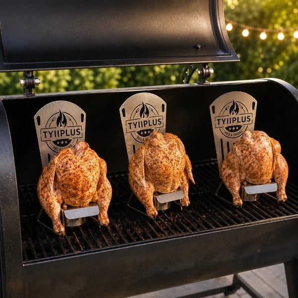 🍺304 Steel BBQ Beer Can Chicken Roaster Rack