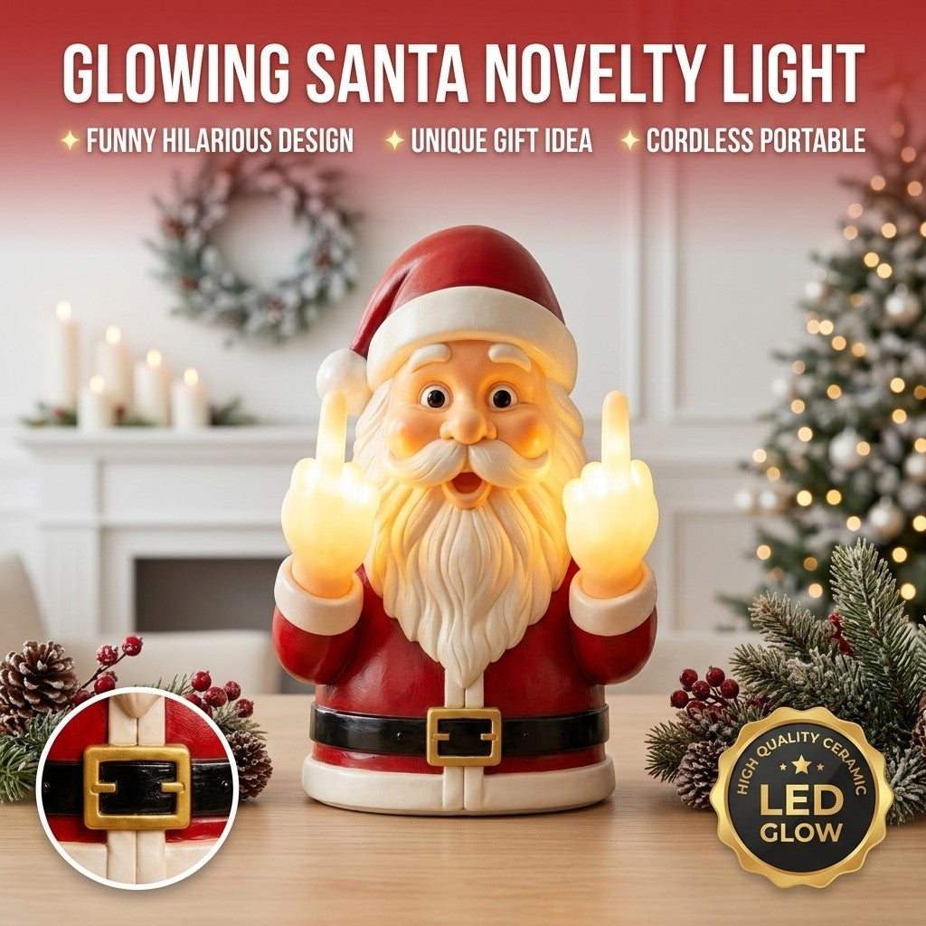 dht™⭐Middle Finger Santa Wall Lights