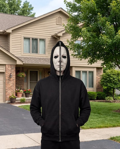 😱Horror Zip-Up Hoodie—Perfect for Horror Fans💀