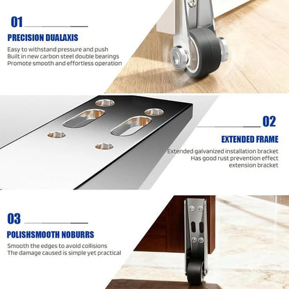 Vertical Track Roller Wheel – Heavy Duty 110LBS Sliding Door Bottom Guide