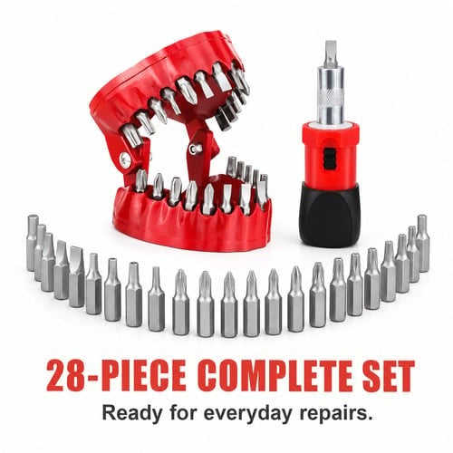 🧰Barn Star 28 pc. Dental Style Bit Set with Stubby Handle