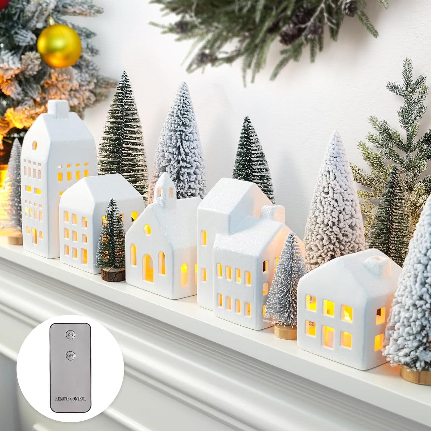 Christmas Village Sets with LED Light