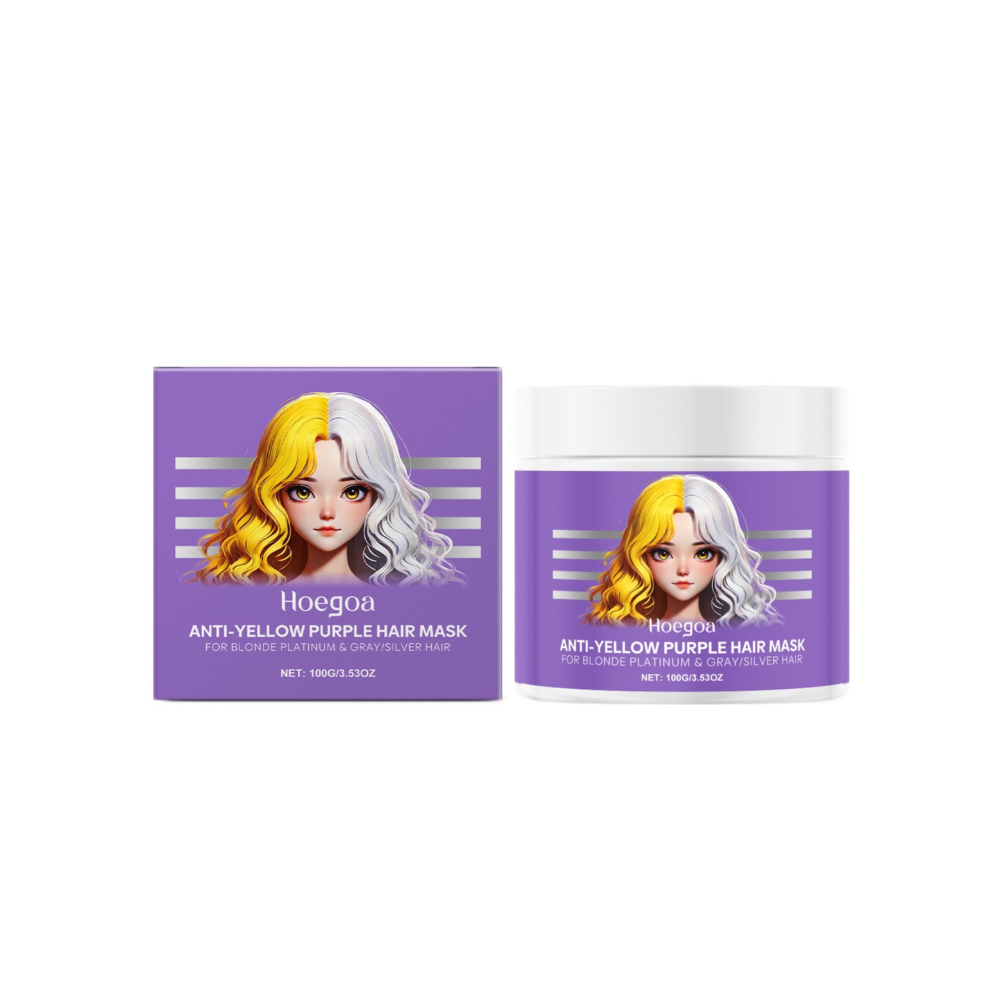 Purple Hair Mask & Toner for Blonde,Bleached & Silver Hair