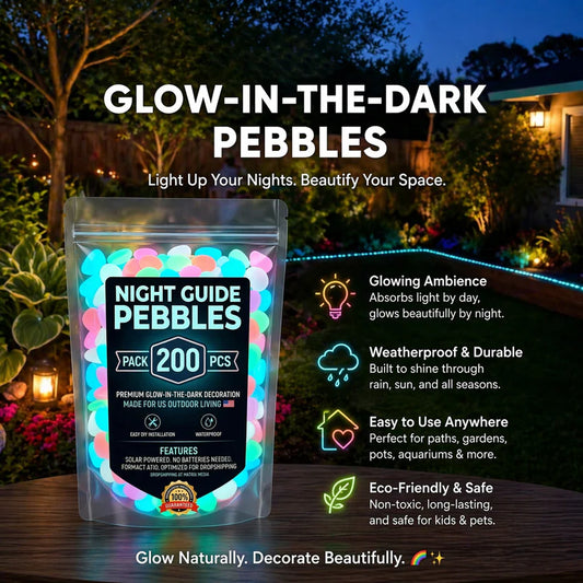 💥Summer SALE 45%OFF💥🌈Colorful Glow-in-the-Dark Garden Stones