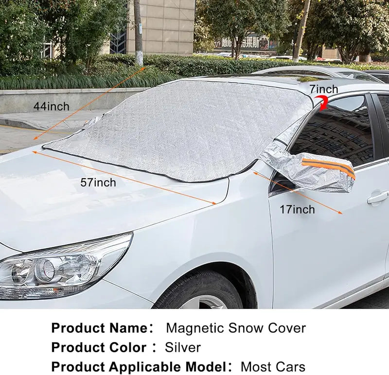 🚗4-Layer Magnetic Car Windshield Snow Cover
