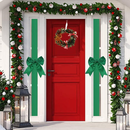 🎄4PCS Red/Green Christmas Cabinet Ribbon