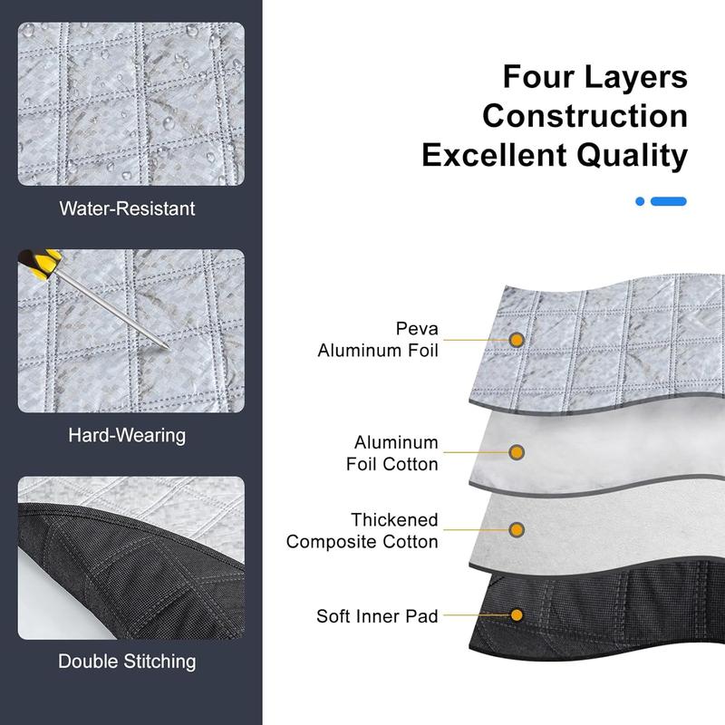 🚗4-Layer Magnetic Car Windshield Snow Cover
