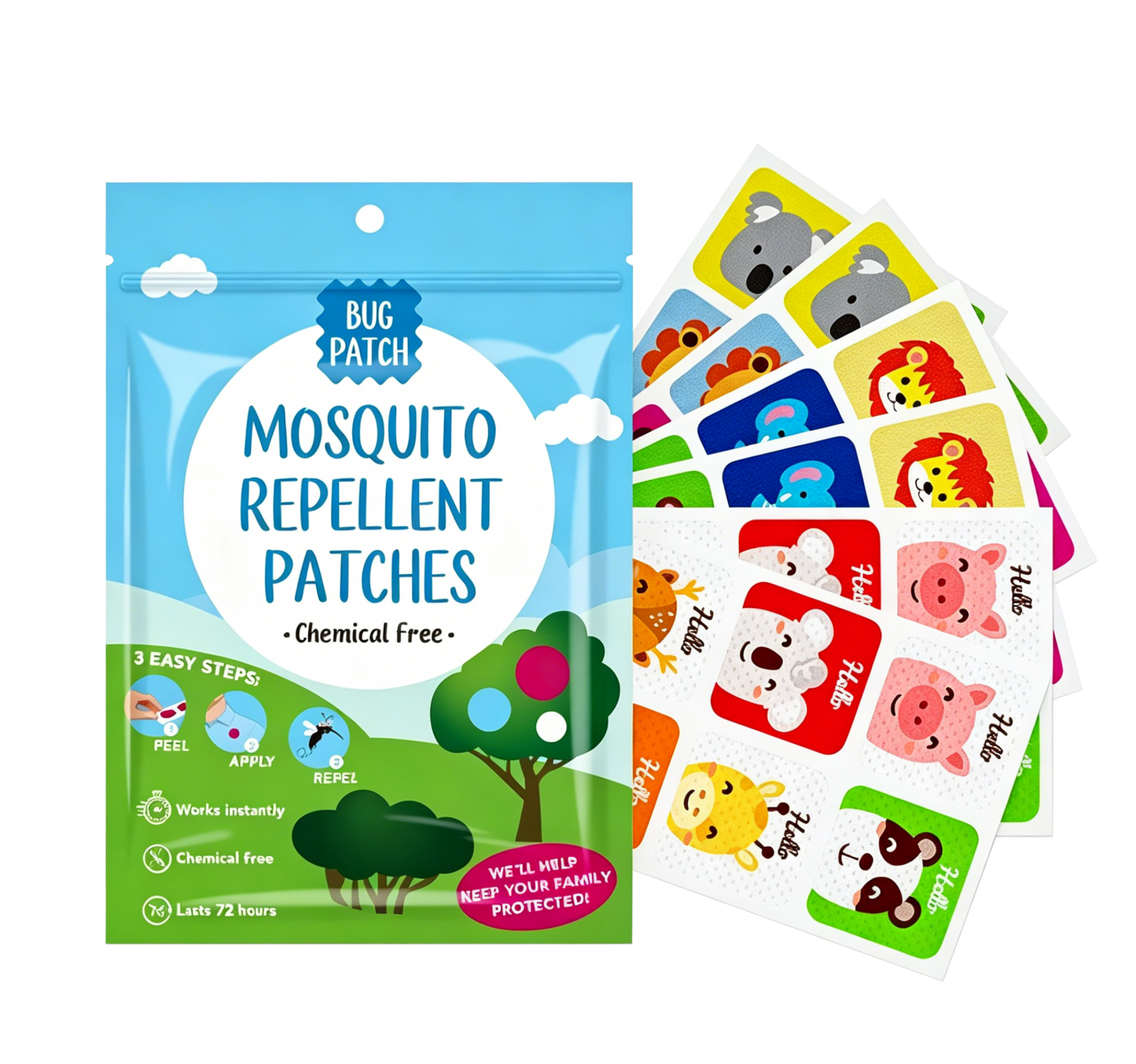 Mosquito repellent patch