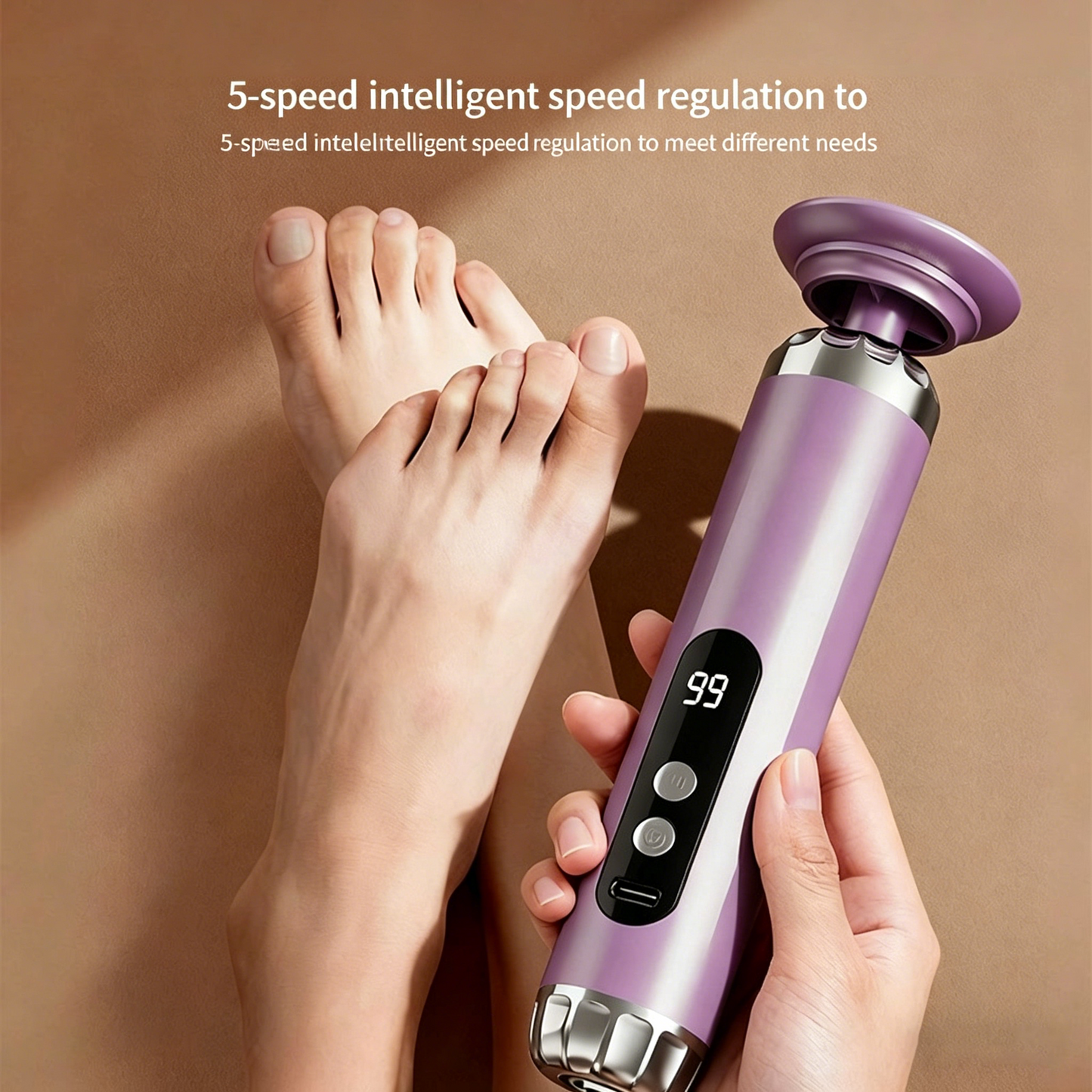 Multi-Function Electric Foot Grinder with 5 Speeds