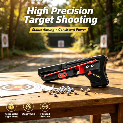 Compact Foldable High‑Power Slingshot – Pocket‑Ready for Outdoor Target Shooting