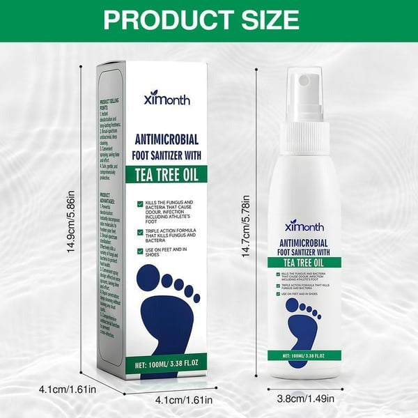 🌿 Tea Tree Oil Foot Spray — Plant-Powered Antimicrobial Foot & Shoe Sanitizer