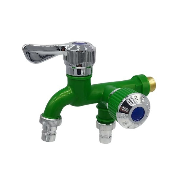 🏡Dual-Outlet Faucet – Two Independent Water Connections for Laundry, Garden & Everyday Cleaning