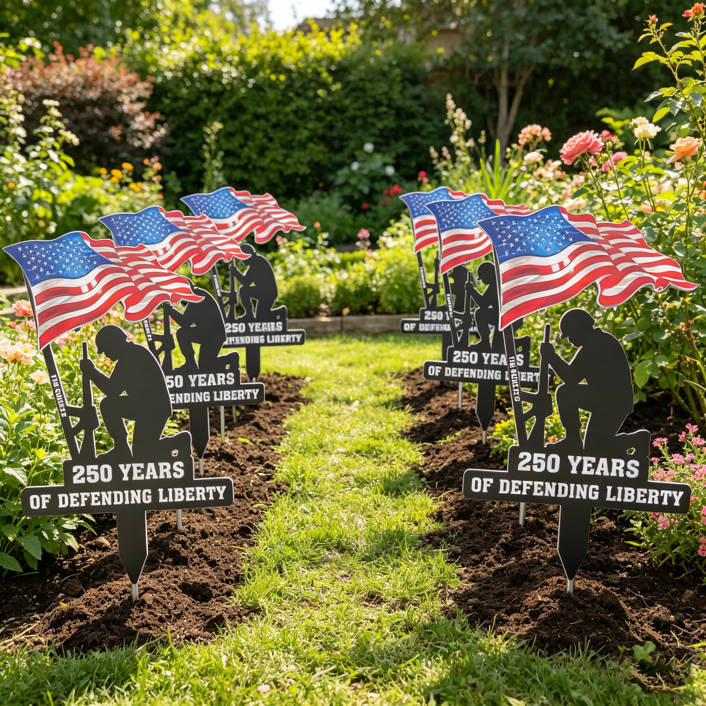 250 Years of Defending Liberty Metal Garden Stake