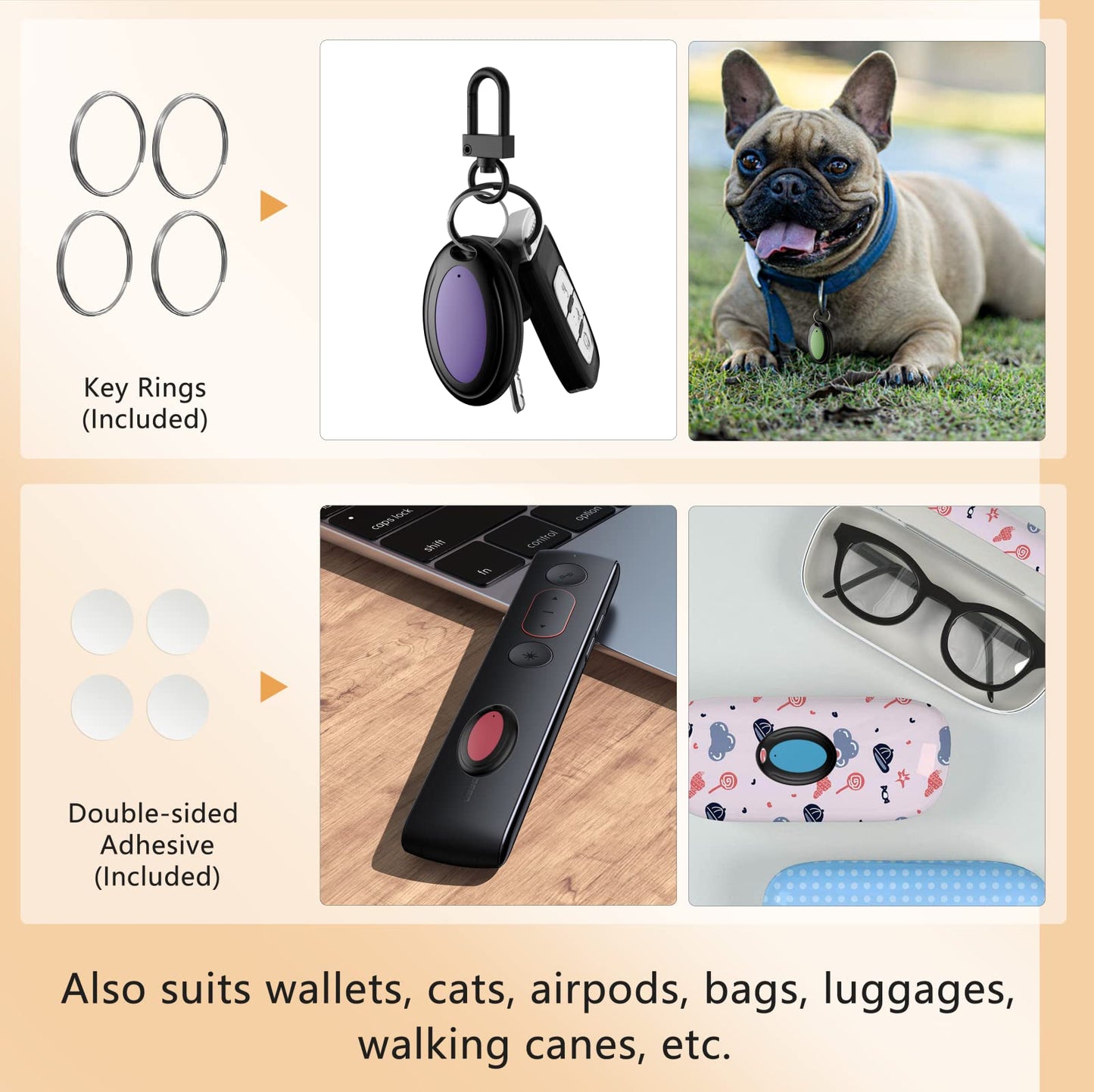 Key Finder - 130ft Working Range Wireless Item Tracker
