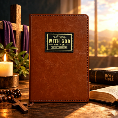 One Minute With God For Men KJV Large‑Print Reference Bible