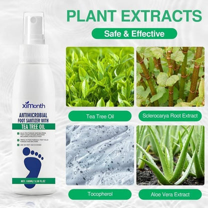 🌿 Tea Tree Oil Foot Spray — Plant-Powered Antimicrobial Foot & Shoe Sanitizer