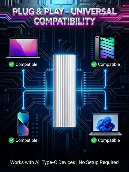 16TB Portable Mini SSD – The Ultimate External Drive for Creators & Gamers