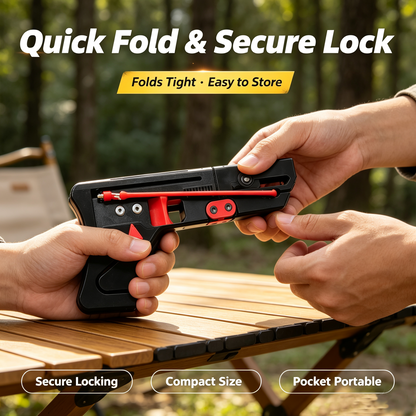 Compact Foldable High‑Power Slingshot – Pocket‑Ready for Outdoor Target Shooting