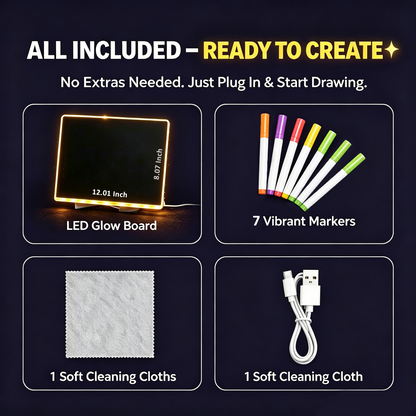 dht™⭐Rechargeable and Reusable LED Drawing Board For Children