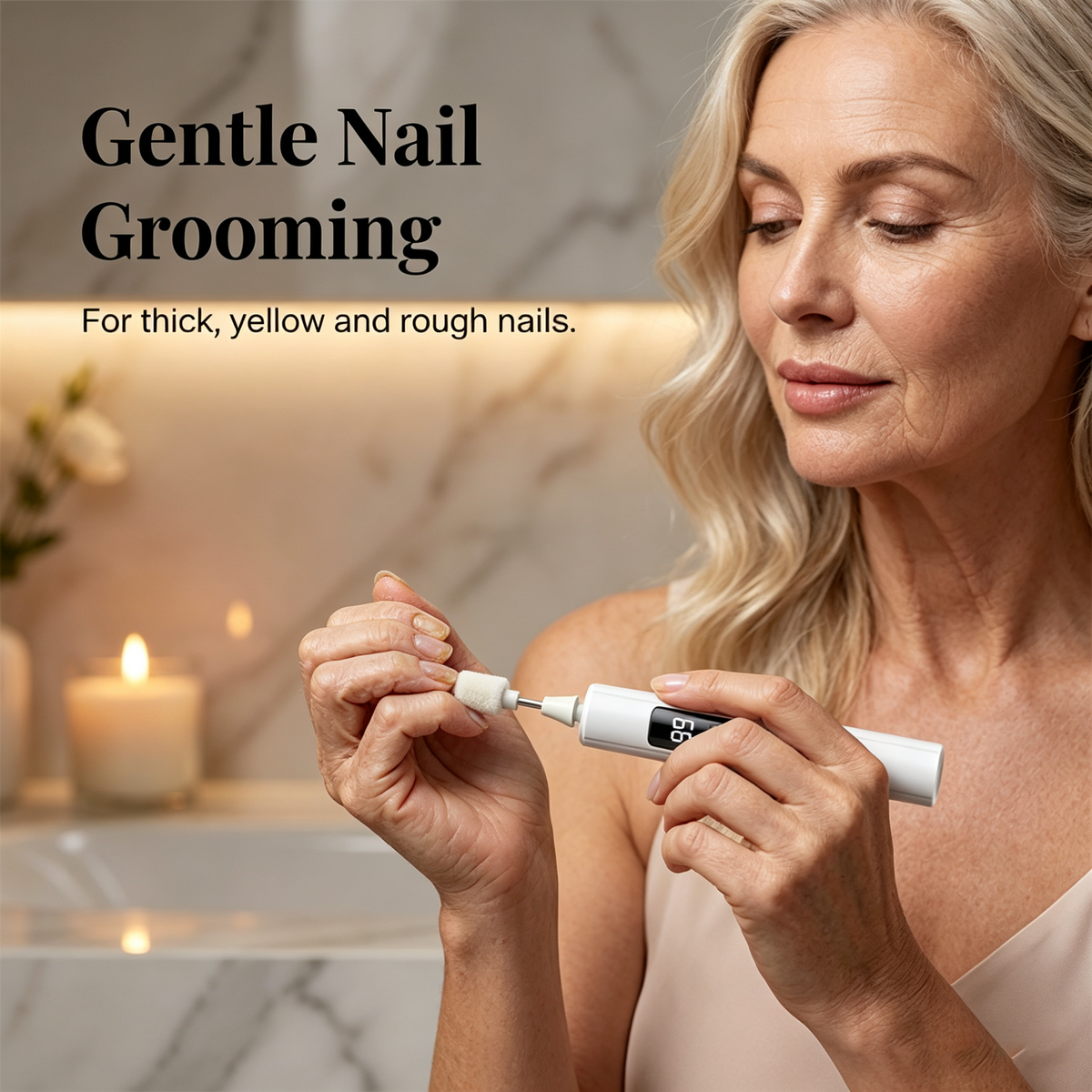 Professional Electric Nail Polisher – Smooths thick nails