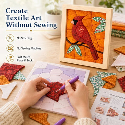 🧵 Premium No-Sew Kinusaiga Fabric Art Kit