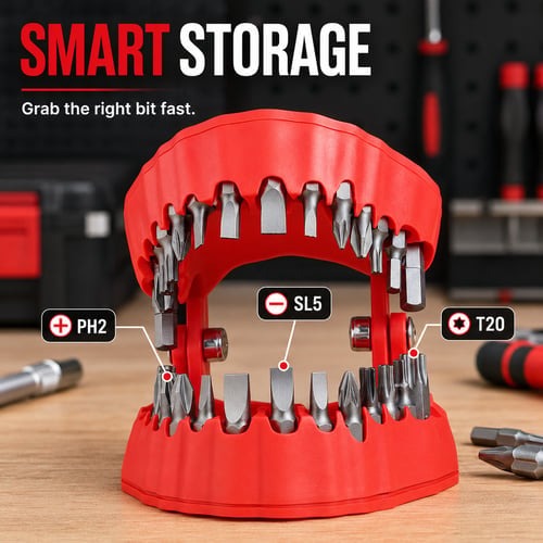 🧰Barn Star 28 pc. Dental Style Bit Set with Stubby Handle