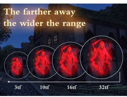 ☠️Halloween Skull Dynamic Light 10 Unique HD Projection Patterns