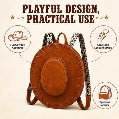 🤠Western Cowgirl Hat Backpack👜
