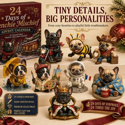 🐶 24-Day French Bulldog Christmas Advent Calendar