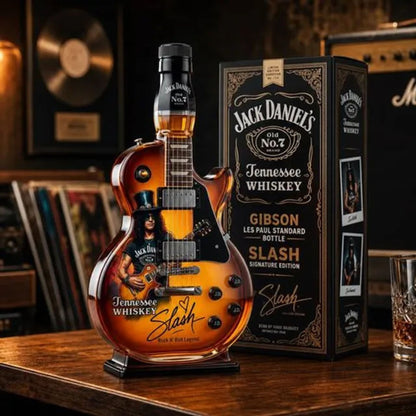 ❤️‍🔥Father’s Day 50% OFF 👨‍🎤🤘Appetite for Rock: Vintage Sunburst Guitar Figurine Spirit Bottle🎸✨