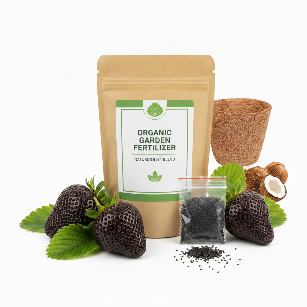 Giant Black Diamond Strawberries Seeds - Sweet,Nutrient-Rich & Easy to Grow at Home