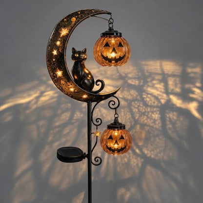 🎃Halloween Early Bird Special Sale 60% OFF🐱Pumpkin Moon Garden Stake Light