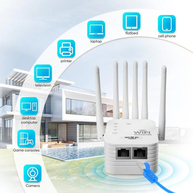 Dual-Band WiFi Range Extender – Stay Connected Everywhere!