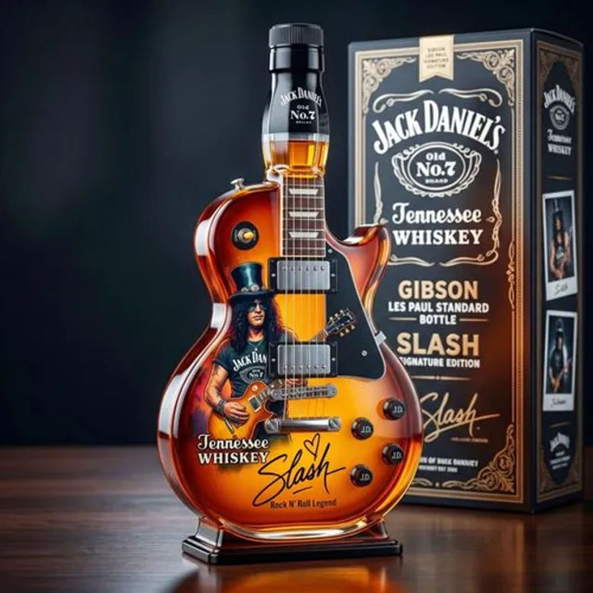 ❤️‍🔥Father’s Day 50% OFF 👨‍🎤🤘Appetite for Rock: Vintage Sunburst Guitar Figurine Spirit Bottle🎸✨