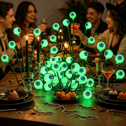 Green Halloween Solar Eyeball Lights