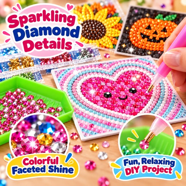 💎2027 Diamond Art Wall Calendar Kit | 12 Monthly Designs + Complete Gem Tools