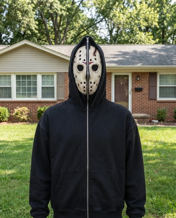 😱Horror Zip-Up Hoodie—Perfect for Horror Fans💀