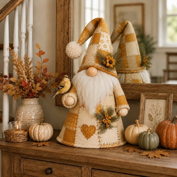🐦 Patchwork Bird Gnome Light Collection